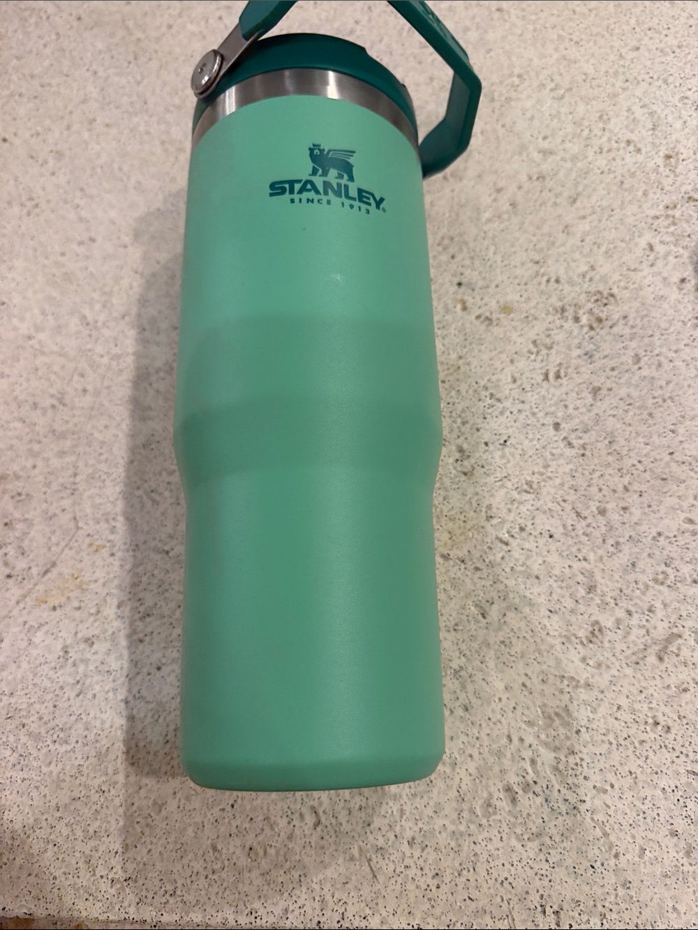 Stanley Mint Green Travel Mug with Carry Handle